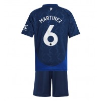 Dres Manchester United Lisandro Martinez #6 Preč pre deti 2024-25 Krátky Rukáv (+ trenírky)